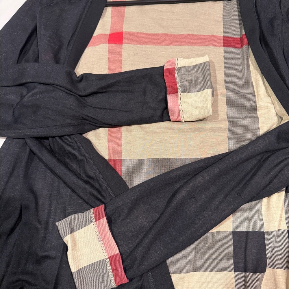 Burberry black & plaid cardigan - Picture 10 of 12